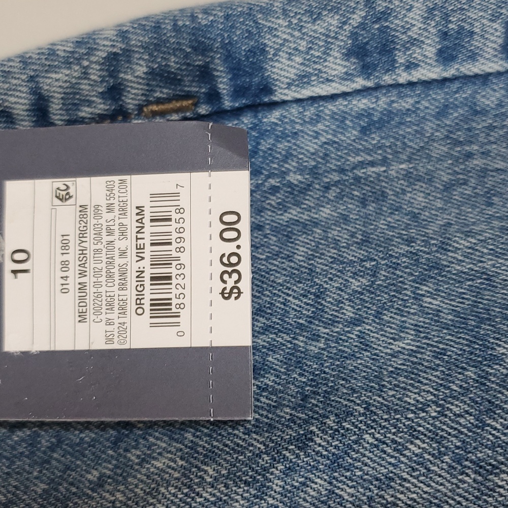 Universal Thread Woman's Medium Wash Denim Maxi Skirt ~ Blue - Picture 9 of 13